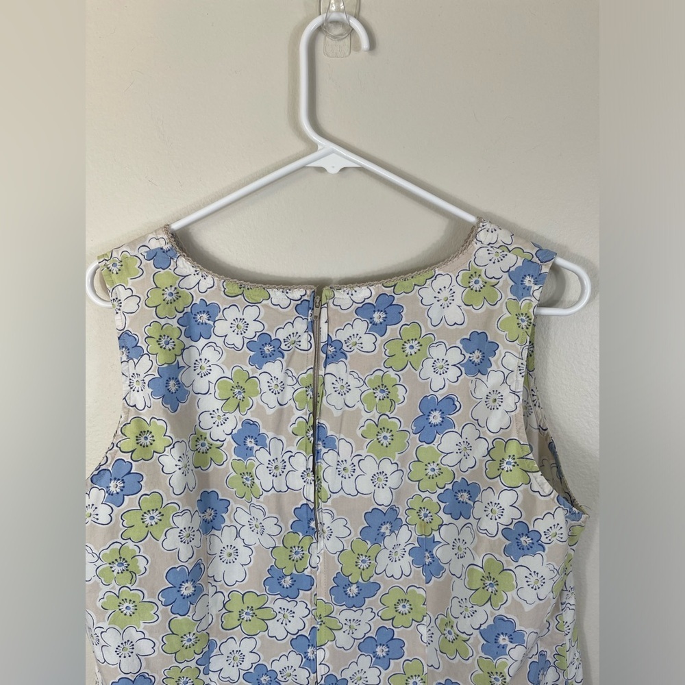 Faded Glory Authentic 1972 Vintage Floral Sleeveless Dress Cotton Size 14 - Picture 13 of 14